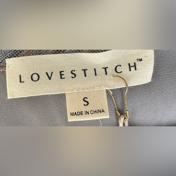 Lovestitch Metallic Wrap Mini Dress size S (New with Tags) - Picture 7 of 13